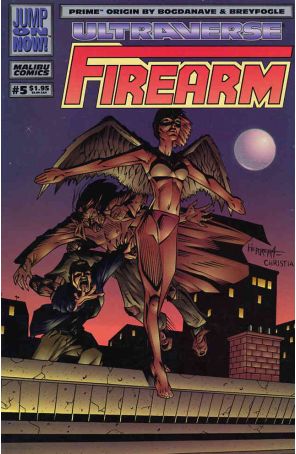 Firearm 5 published by Malibu with cover art by Ben Herrera and Michael Christian