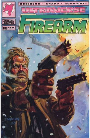 Firearm 8 published by Malibu with cover art by Daniel Bereton