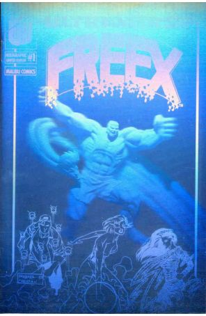 Freex 1 Hologram Variant published by Malibu with cover art by Ben Herrera