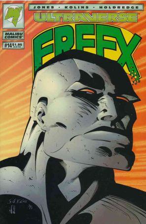 Freex 14 published by Malibu with cover art by Scott Kolins