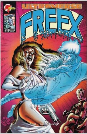 Freex 18 published by Malibu with cover art by Scott Kolins