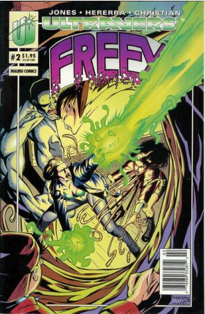 Freex 2 (Newsstand) published by Malibu with cover art by Ben Herrera