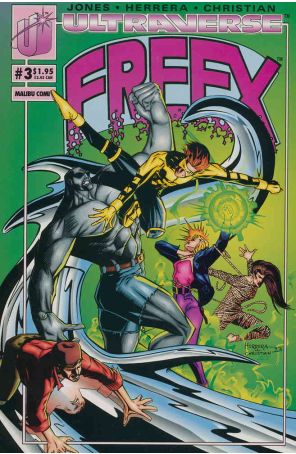 Freex 3 published by Malibu with cover art by Ben Herrera