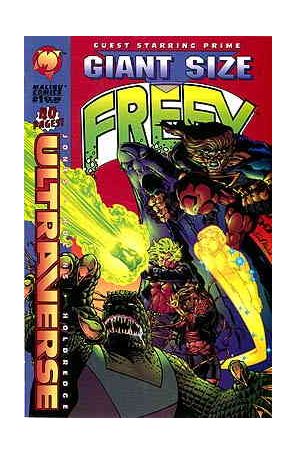 Freex Giant-Size 1 published by Malibu with cover art by Scott Kolins