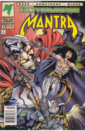 Mantra 13 (Newsstand) published by Malibu with cover art by Bryan Hitch