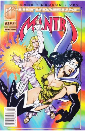 Mantra 3 (Newsstand) published by Malibu with cover art by Terry Dodson