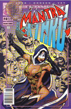 Mantra 6 (Newsstand) published by Malibu with cover art by Terry Dodson