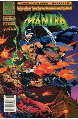 Mantra 8 (Newsstand) published by Malibu with cover art by John Statema