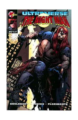 The Night Man 17 published by Malibu with cover art by Dean Zachary