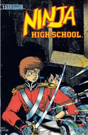 Ninja High School 15 published by Eternity with cover art by Ben Dunn