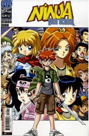 Ninja High School 150 published by Antarctic with cover art by Ben Dunn