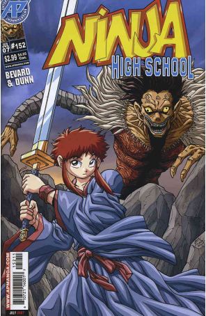 Ninja High School 152 published by Antarctic with cover art by Ben Dunn