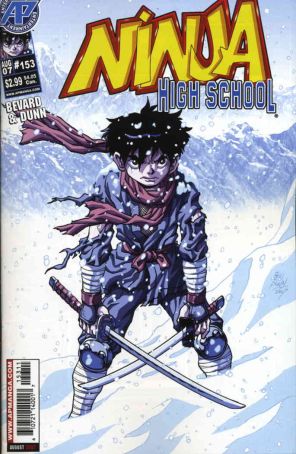 Ninja High School 153 published by Antarctic with cover art by Ben Dunn