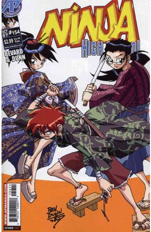 Ninja High School 154 published by Antarctic with cover art by Ben Dunn