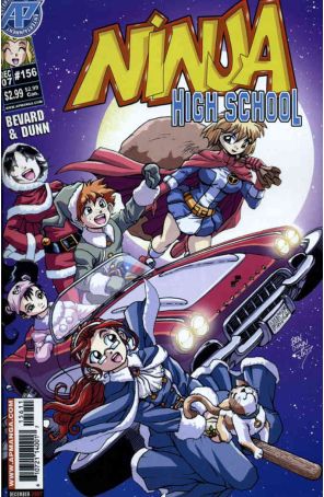 Ninja High School 156 published by Antarctic with cover art by Ben Dunn