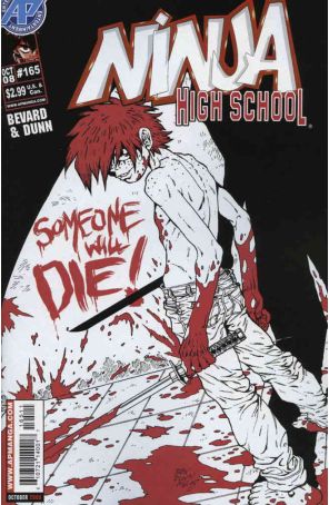 Ninja High School 165 published by Antarctic with cover art by Ben Dunn