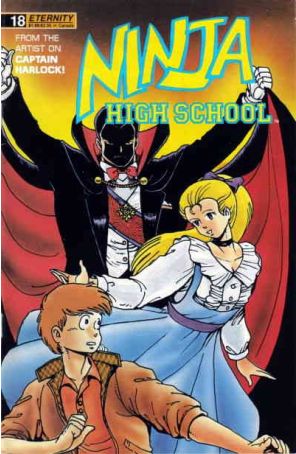Ninja High School 18 published by Eternity with cover art by Ben Dunn