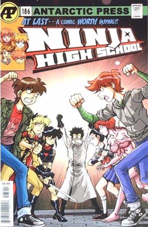 Ninja High School 186 published by Antarctic with cover art by Ben Dunn