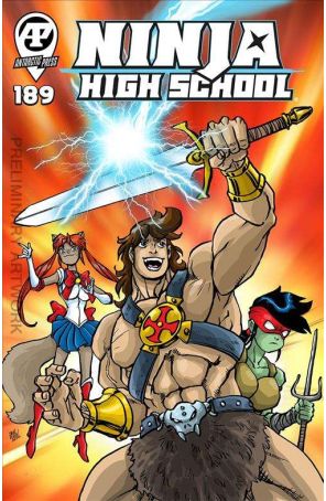 Ninja High School 189 published by Antarctic with cover art by Ben Dunn