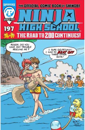 Ninja High School 197 published by Antarctic with cover art by Ben Dunn