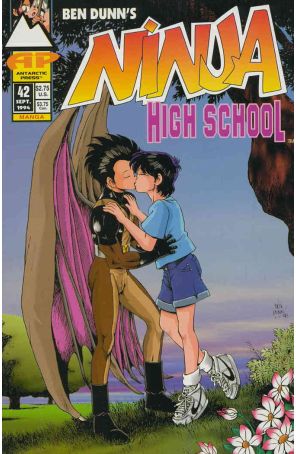 Ninja High School 42 published by Antarctic with cover art by Ben Dunn