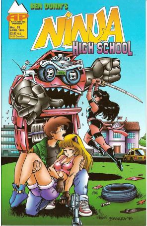 Ninja High School 51 published by Antarctic with cover art by Mike Sagara