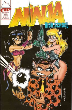 Ninja High School 52 published by Antarctic with cover art by Mike Sagara