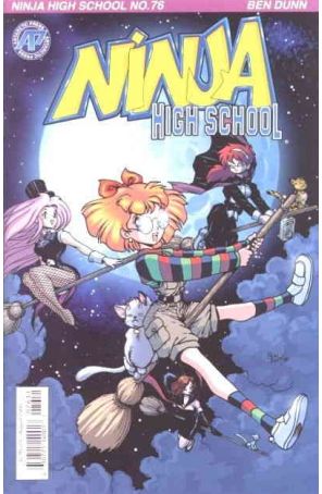 Ninja High School 76 published by Antarctic with cover art by Ben Dunn