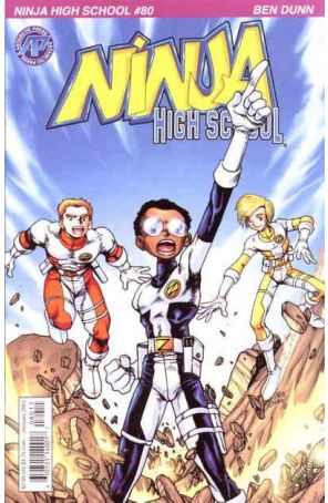 Ninja High School 80 published by Antarctic with cover art by Ben Dunn
