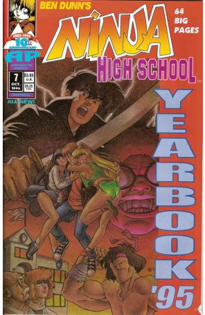 Ninja High School Yearbook 7 published by Antarctic with cover art by Derrik Kirk