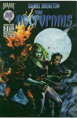 The Nocturnals 2 published by Malibu with cover art by Daniel Brereton