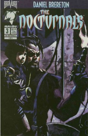 The Nocturnals 3 published by Malibu with cover art by Daniel Brereton