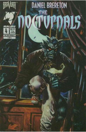 The Nocturnals 4 published by Malibu with cover art by Daniel Brereton
