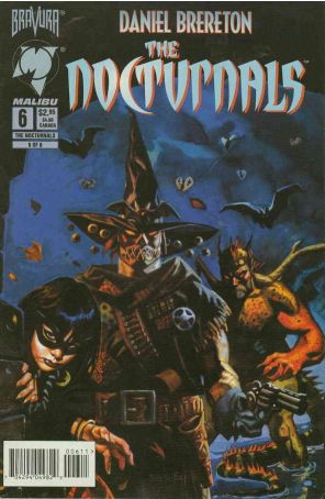 The Nocturnals 6 published by Malibu with cover art by Daniel Brereton