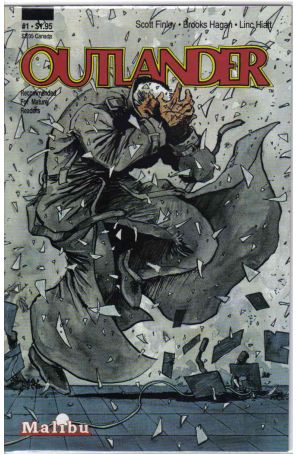 Outlander 1 published by Malibu with cover art by Brooks Hagan