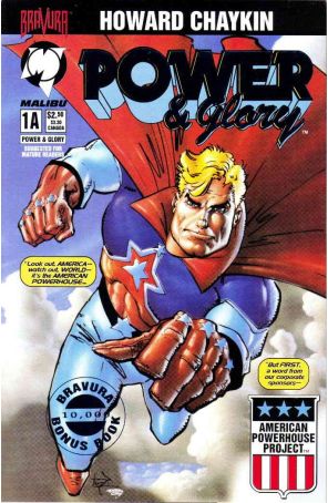 Power And Glory 1SC published by Malibu with cover art by Howard Chaykin