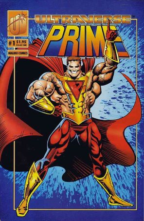 Prime (Vol. 1) 1 published by Malibu with cover art by Norm Breyfogle