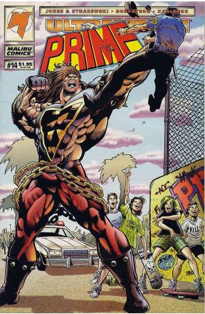 Prime (Vol. 1) 14 published by Malibu with cover art by Darick Robertson