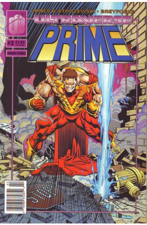 Prime (Vol. 1) 2 (Newsstand) published by Malibu with cover art by Norm Breyfogle