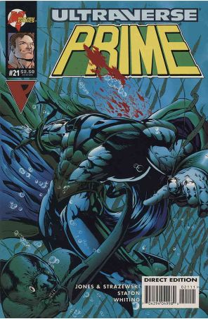 Prime (Vol. 1) 21 published by Malibu with cover art by Brian Murray