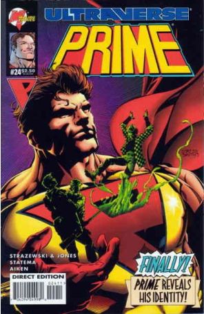 Prime (Vol. 1) 24 published by Malibu with cover art by John Statema
