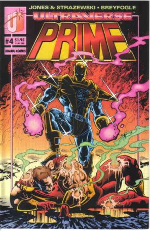 Prime (Vol. 1) 4A published by Malibu with cover art by Norm Breyfogle