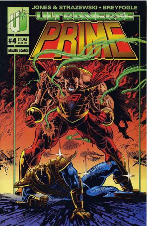 Prime (Vol. 1) 4 published by Malibu with cover art by Norm Breyfogle
