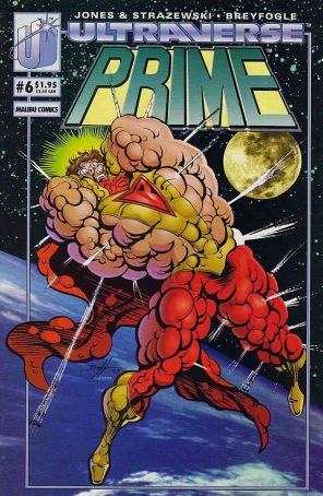 Prime (Vol. 1) 6 published by Malibu with cover art by Norm Breyfogle