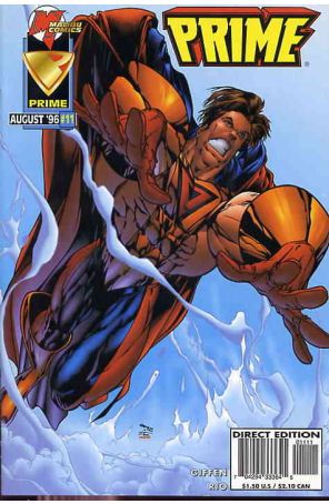 Prime (Vol. 2) 11 published by Malibu with cover art by Humberto Ramos