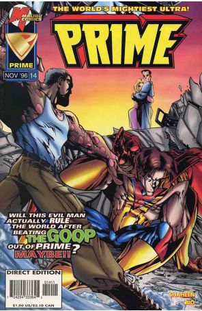 Prime (Vol. 2) 14 published by Malibu with cover art by Humberto Ramos