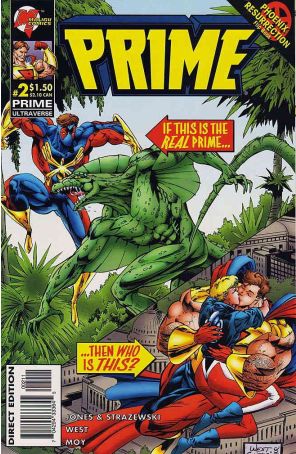 Prime (Vol. 2) 2 published by Malibu with cover art by Kevin West