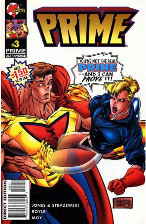 Prime (Vol. 2) 3 published by Malibu with cover art by Kevin West