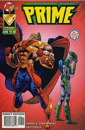 Prime (Vol. 2) 9 published by Malibu with cover art by Norm Breyfogle