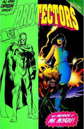 Protectors (Malibu) 1A published by Malibu with cover art by S. Clarke Hawbaker